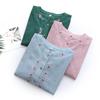 Embroidered Cotton Shirt Women's Large Size Spring and Autumn Tops, High-end Western Style Bottoming Shirt, Mother Shirt