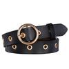 Wide Leather Twolayer Belt Women Vintage Circular Decoration Daily Wear Party