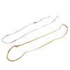 18K Gold-Plated Titanium Steel Snake Bone Necklace - Women's Minimalist Choker