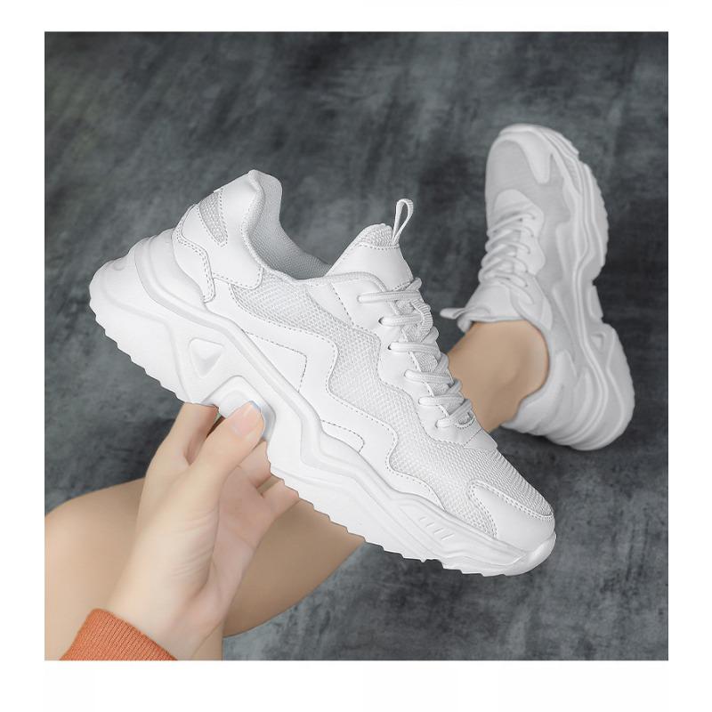 Women's Shoes Sneakers Running Shoes Walking Shoes Students Korean Higher Thick Bottom Tide Comfortable Versatile
