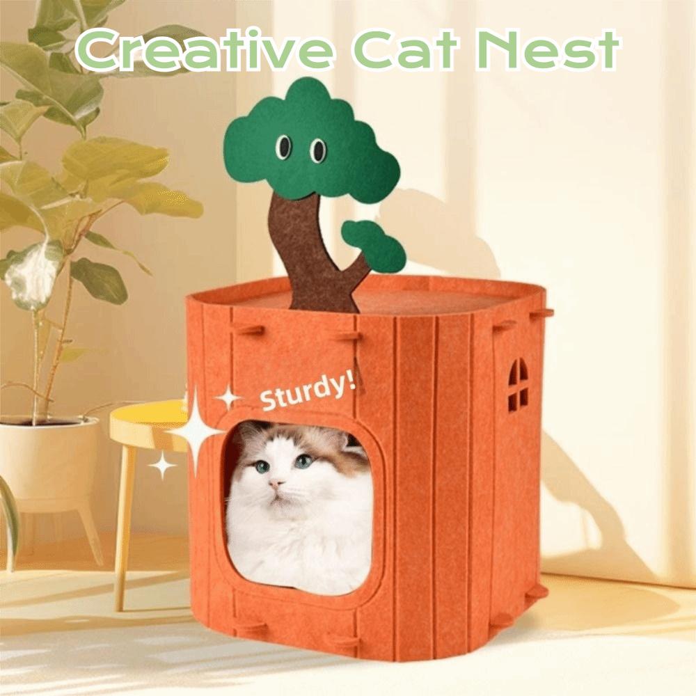 Scratch Resistant Cat House Large Space Kitten Beds Creative Cat Nest  Pet Supplies