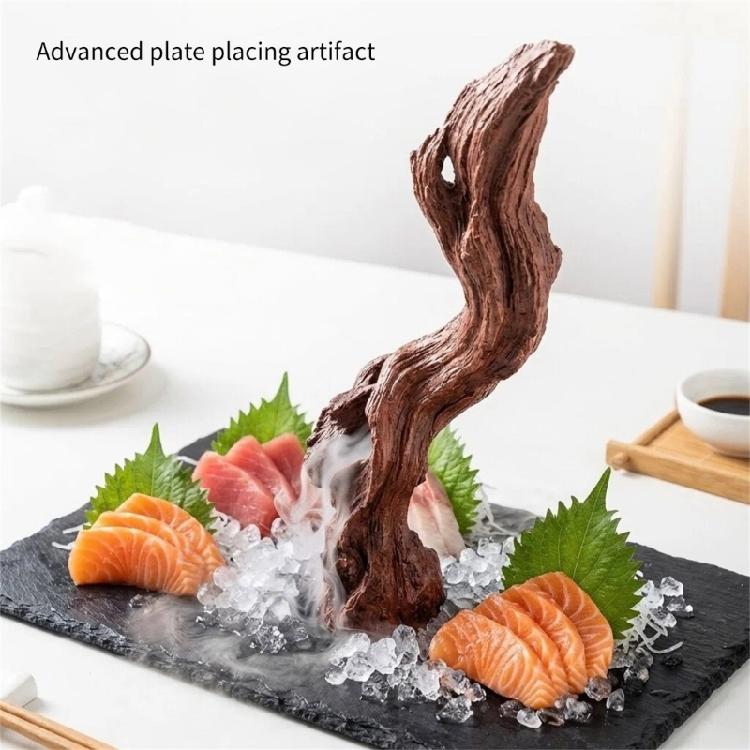 Decorazione Dettagliata Ramo di Albero Artificiale Scultura in Resina Piatto Sashimi Piatti Decorazioni Per Tavolo di Casa Ornamento da Giardino