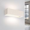 Rigata white ceramic wall lamp