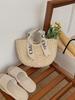 2026 Artistic Retro Round Woven Handbag - Large Capacity Women's Beach Bag