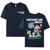 Atteggiamento Sicuro E Ribelle Determina La Direzione Maglietta Uomo Camicia Cotone Street T-shirt Larghe Estiva Traspirante Manica Corta