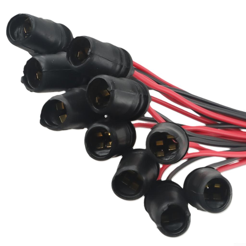 Connector Set Size Holder 10mm Led 10pcs Pro Base Car Light Bulb 10x Socket