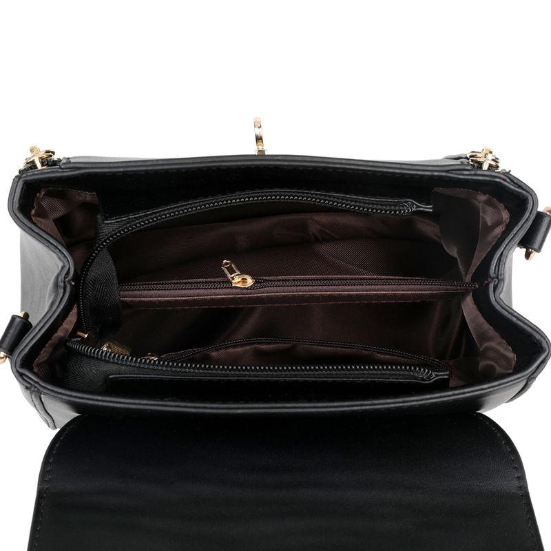 Vintage Fashion Shoulder Bag Soft Leather Middle-aged Portable Messenger Bag Women's Bag