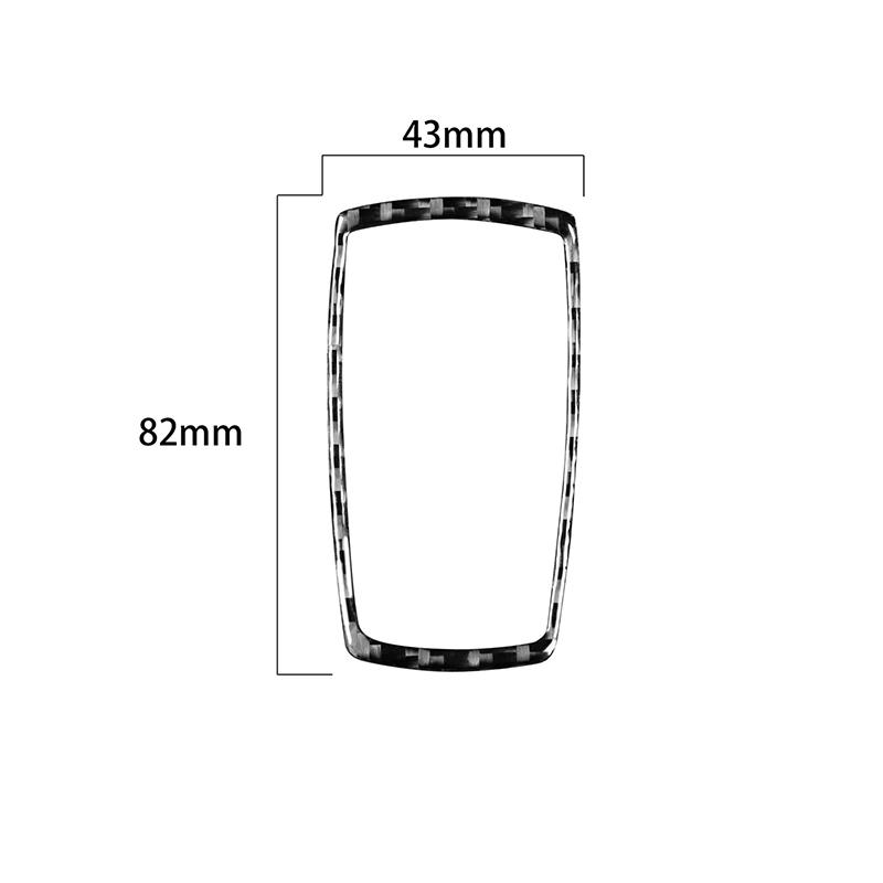 Carbon Fiber Sticker Car Console Gear Shift Electronic Handbrake Switch Frame Trim For BMW Z4 E89 2009-2016 Interior Accessories