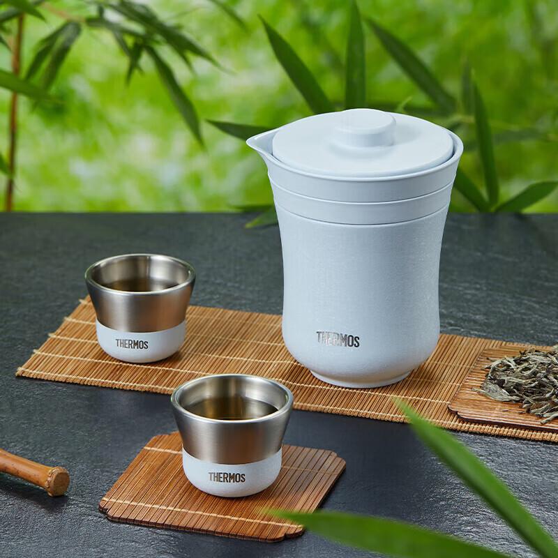 THERMOS Travel Tea Set with Insulated Teapot and Cups
