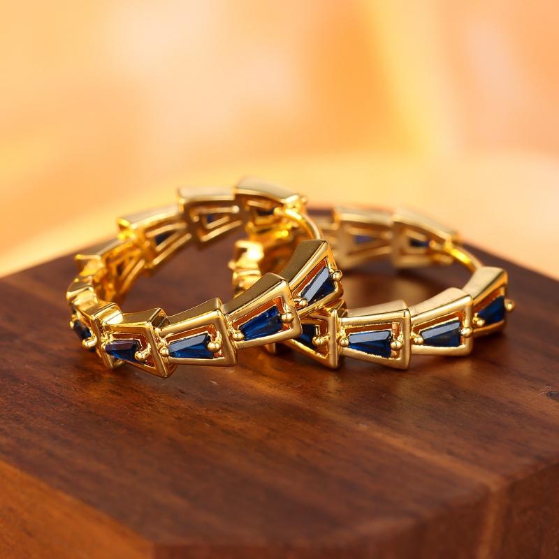 Exaggerated Ladder Square Circle Personality Versatile Trendy Ear Buckle Design Sense Trendy Personality Jewelry and Accessories