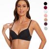 Damen-Unterwäsche, sexy, tiefer V-Push-Up-BH, nahtlos, bequem, für jeden Tag, Dessous, solide, kabellos, Übergröße, BCDEF-Cup-Büstenhalter