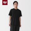 Slub Knit Crew Neck Short Sleeve T-Shirt