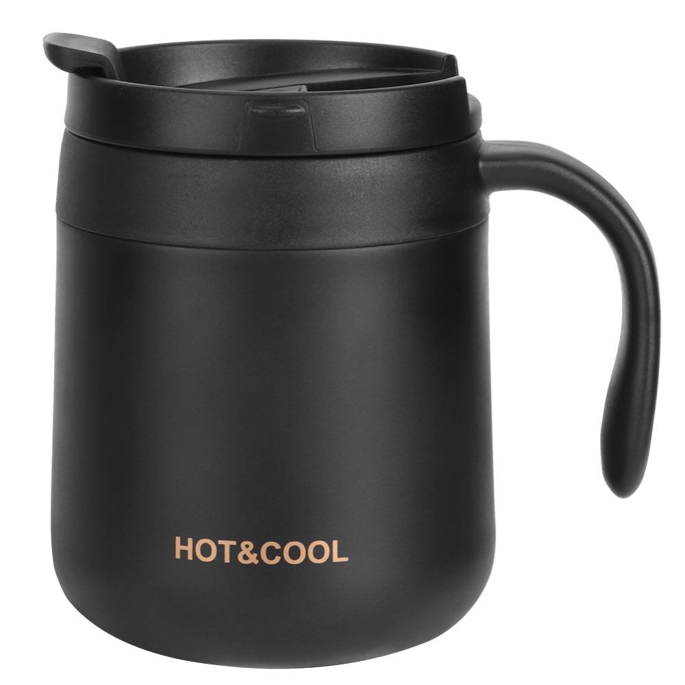 Rustless Steel Coffee Cup Leak Proof Lid Tumbler Durable Double Wall Coffee Cup Car Driving