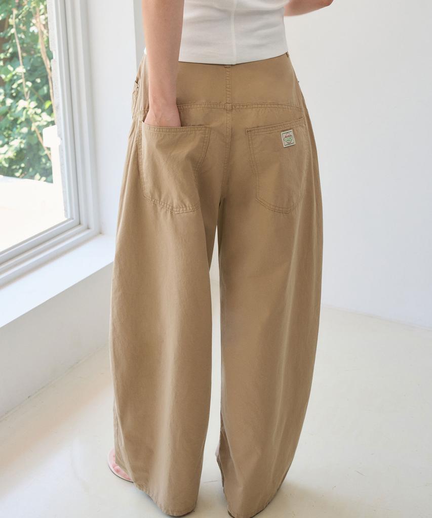 HAINT Vellon Crinkle Balloon Pants 3Col_Beige