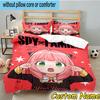 3pcs Custom Name Spy Family Adventure Bedding Set Includes 1 Duvet Cover & 2 Pillowcases for All Seasons Dormitory Home Decor Christmas gifts