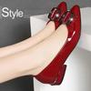 Super Soft Sole Single Shoes Women's Low Heel Thick Heel Small Leather Shoes Autumn New Soft Leather Shallow Mouth Low Top Casual Shoes Women's Shoes