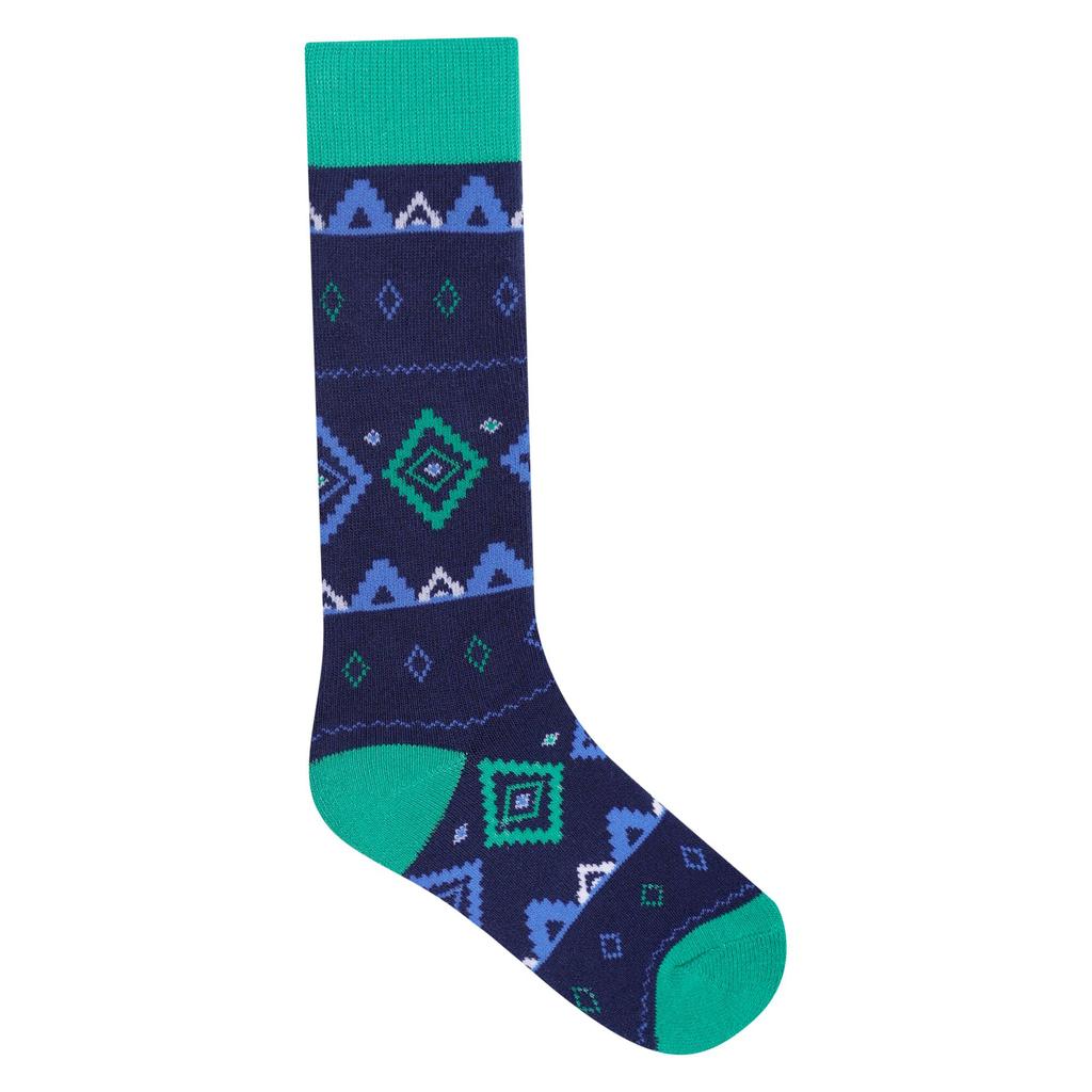 Childrens/Kids Fair Isle Ski Socks