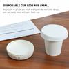 50 Pcs Disposable Paper Cup Lid Plastic Cups Coffee with for Lids Tea Covers Travel Mugs Drinks