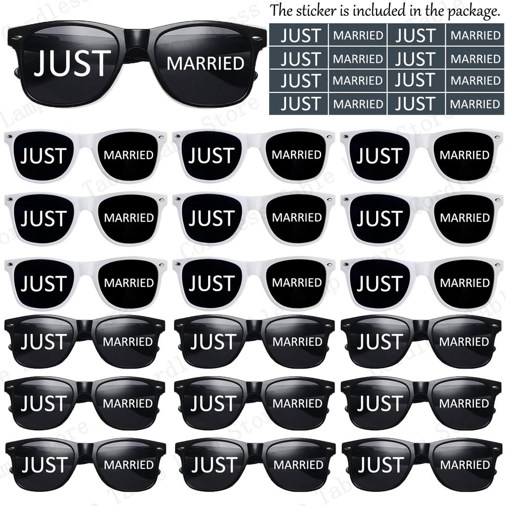 12-120 Pezzi Occhiali da Sole a Forma di Cuore per Matrimonio Occhiali Mr/Ms Sposa Regalo di Matrimonio per Ospite Occhiali a Cuore per Damigella d'Onore Bomboniera Just Married