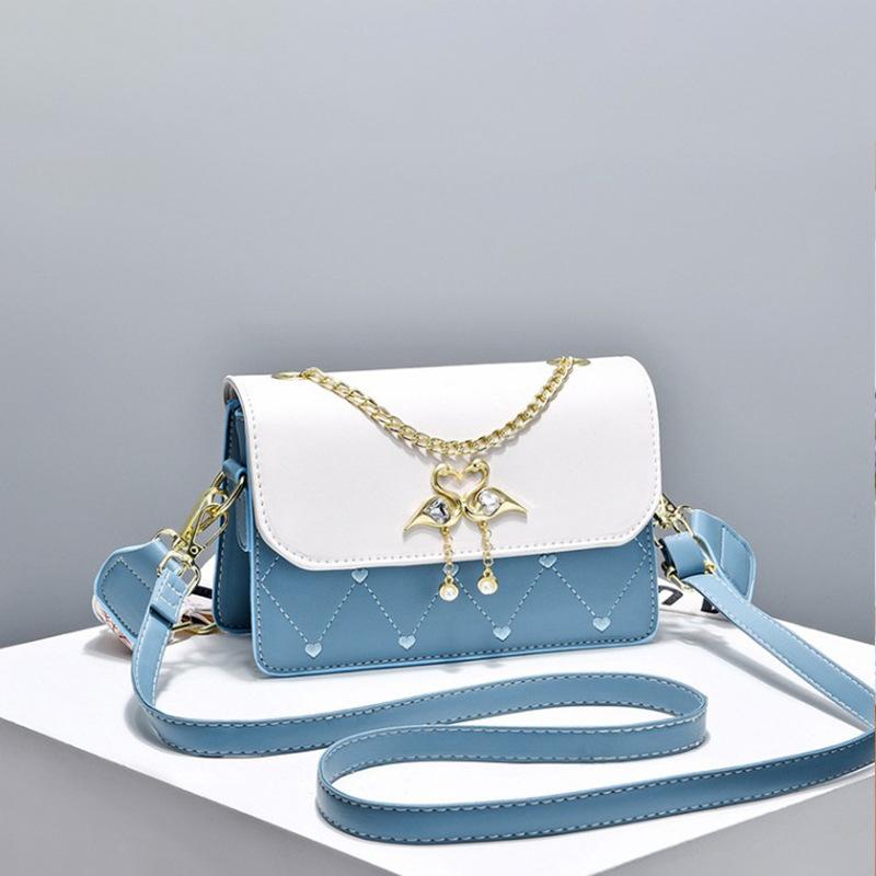 New Autumn and Winter Women's Bag Crossbody Bag Genuine Leather High-quality Niche Commuting Small Square Bag