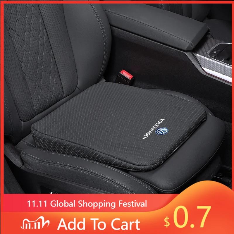 For VW Car Leather Seat Cushion Seat Covers Car Interiors For Volkswagen Passat b6 Golf Amarok T5 Teramont Soft Breathable Hei
