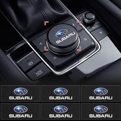 New Car Interior Sticker Central Control Decals Emblem Badge For WRX Forester Outback Crosstrek Legacy Impreza Levorg