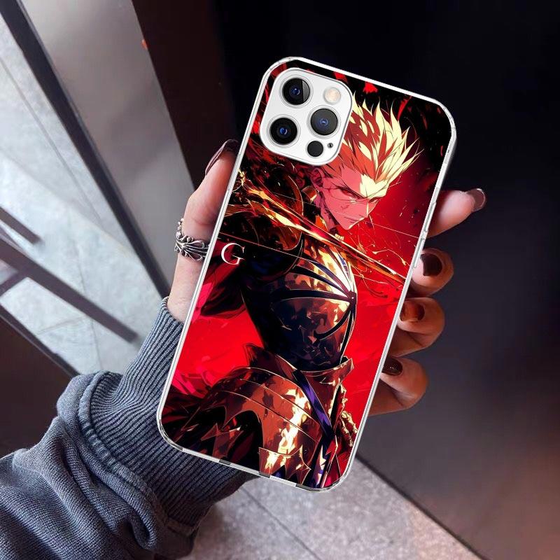 

Fate Zero Stay Night Gilgamesh Phone Case For iPhone 17 Air 11 13 Mini 14 15 Plus 16 12 Pro Max 16E SE 7 8 Pattern Soft TPU Back iPhone 17 Pro