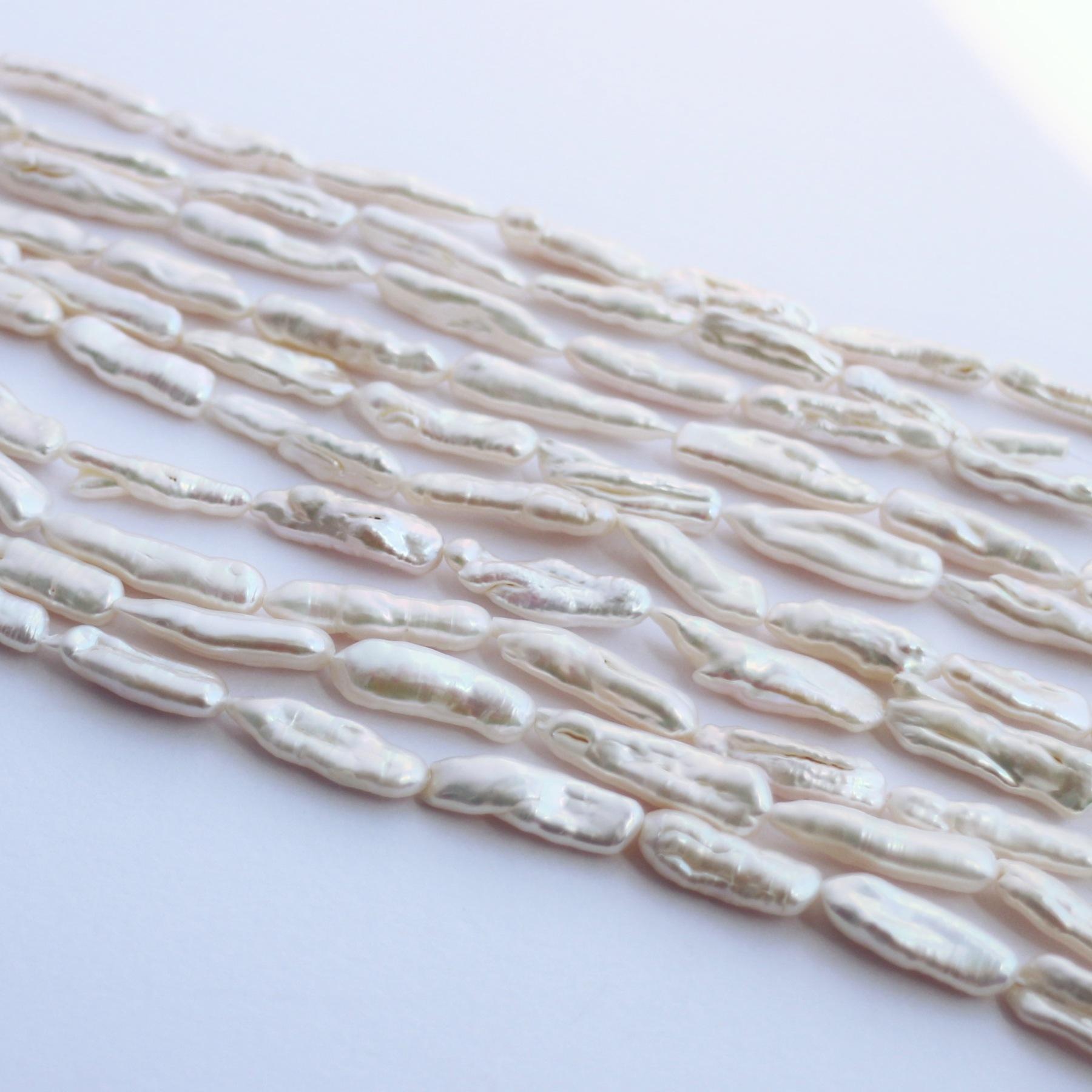 [Freshwater Pearl Specialty Store] Freshwater Pearl Parts Baroque High Quality Series Sale 38cm Large Freshwater Pearl Beads Baroque Pearl Parts