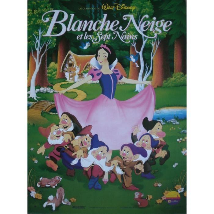 

Blanche Neige et Les 7 Nains Affiche Cinéma Originale Petit Format (Format 53x40cm Roulée) Disney Ressortie
