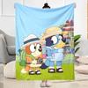 Bluey Friends Adventure Blanket Soft Warm Cozy Perfect for Sofa Office Livingroom Four Seasons Universal Modern Gifts For Family Or Friends