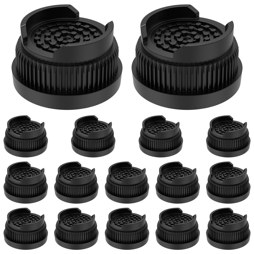 12/16 Pcs Furniture Risers Rubber Base Bed Heightening Foot Pad Heavy Duty Non-slip Floor Protecto Chair Table Feet Leg Lift