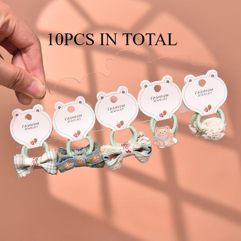 Bestseller Baby Bow Hair Ties Spring Summer New Princess Sweet Elastic Bands Cute Kids Hair Accessories Trendy Must-Have
