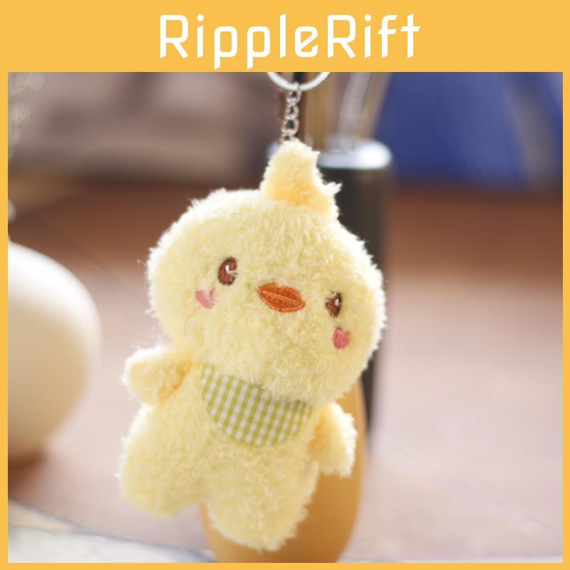 Cute Mini Plush Bear Bag Charm Super Soft Short Plush Stuffed Animal Key Holder