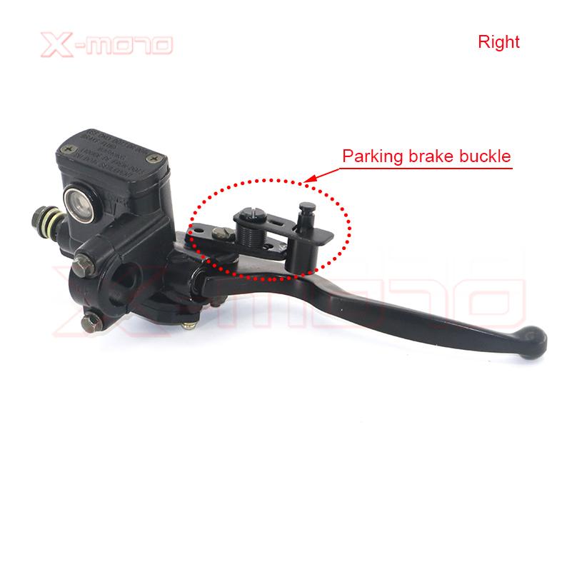 Brake Pump Lever front &Rear Left &Right Brake Clutch Master Cylinder for 50cc 110cc 150cc Quad Bike ATV Adjustable Motorcycle Right