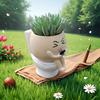 Cartoon Flower Planter Resin Plant Cultivation Pot Table Decor Plant Growing Container  Office