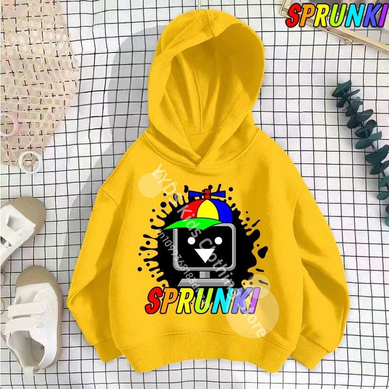 Hot Game Incredibox Sprunki Hoodie for Kids Hoody Sweatshirts for Teen Boys Cartoon Coats for Girls, Casual Outerwear for Baby