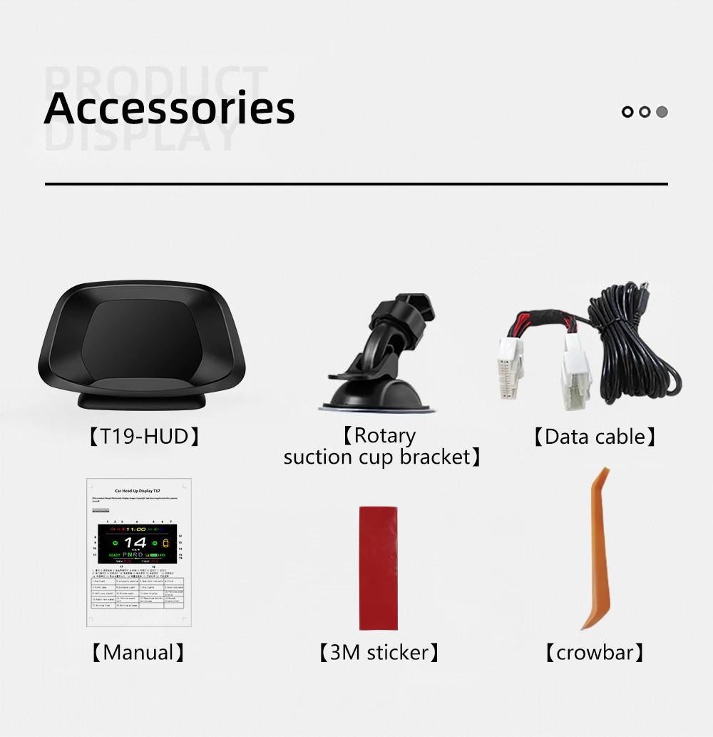 

Индикатор скорости, световой индикатор, сигнализация безопасности, время вождения для Tesla Model 3 Y, дисплей на лобовом стекле, автоматический дисплей, умный автомобильный HUD чёрный