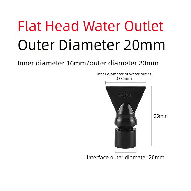 360° Adjustable Aquarium Duckbill Outlet Water Nozzle Fish Tank Wave Maker Sprayer Head Universal Rotatable Back Filter Nozzle