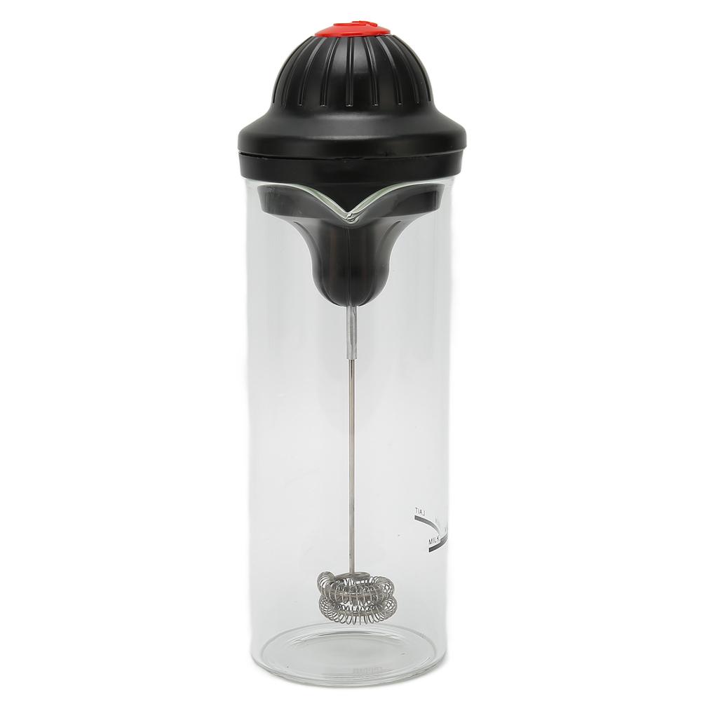 Hand-Milchaufschäumer, batteriebetrieben, elektrisch, mit hitzebeständigem Glas, für Eier