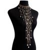 Fairy Imitation Pearl Tassel Body Chain Accessories Chain Exaggerated Cos Role Play Uniform Necklace Hot Girl