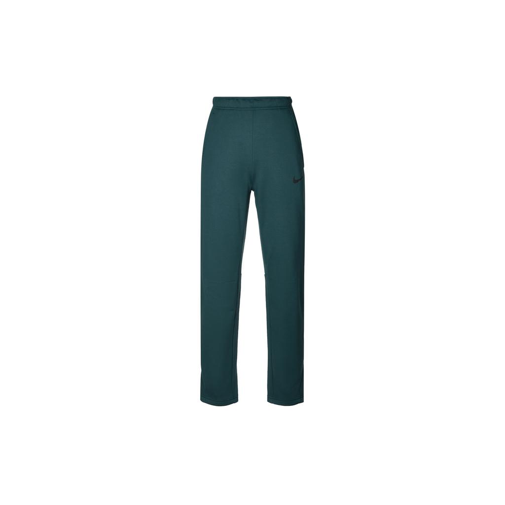 Nike Comfortable Solid Color Fleece Breathable Knitted Sports Pants Men Bottoms Green 932254-328
