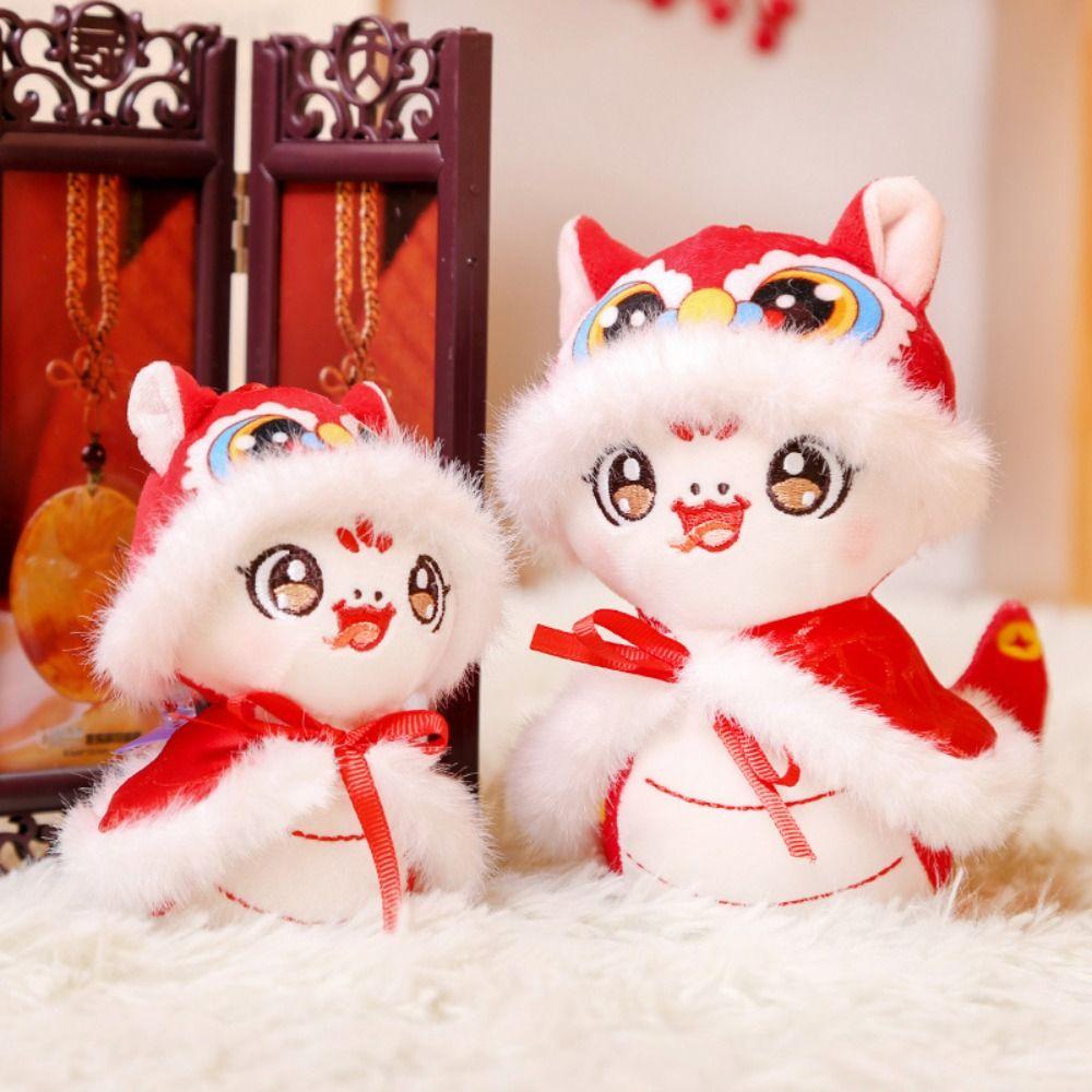 Big Eyes Lucky Snake Plush Doll Funny Snake Year Plush Toy Adorable Stuffed Animal Doll Home Decor