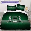 Fc Krasnodar Pattern Bedding uilt Set uilt Cover Pillowcase Home Decoration Birthday Gift (1*duvet cover + 2*pillowcase without core)