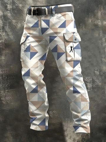 Y popular D printed men's trousers retro overalls new punk men's clothing independent