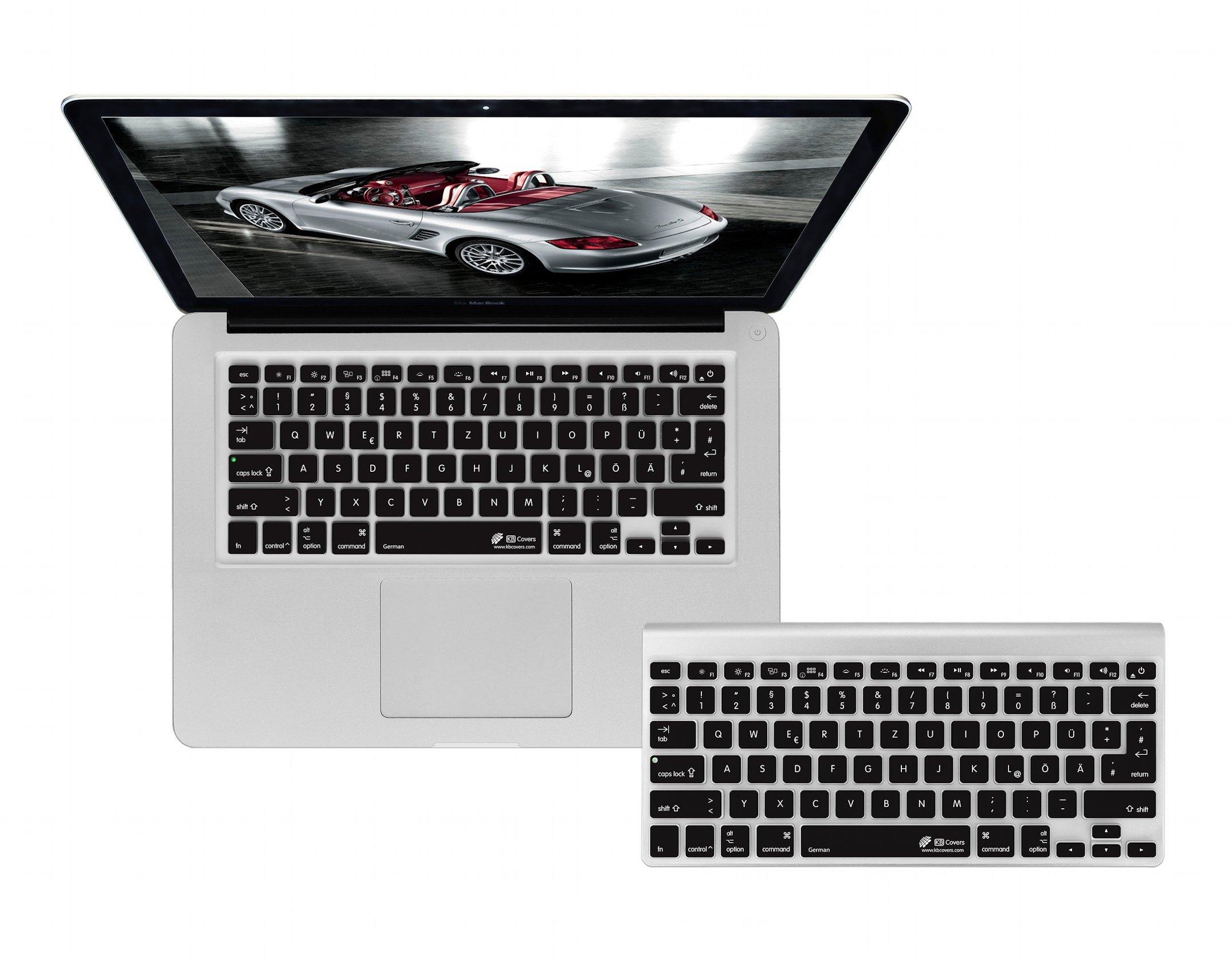 

KB Covers German QWERTZ US Keyboard Cover for MacBook Air Pro 17808 &