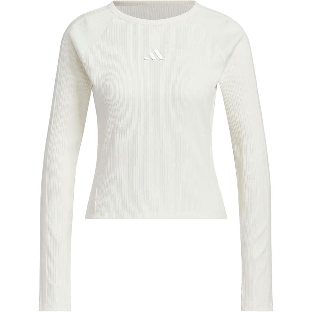 Adidas T Shirts Women's Jade White Crew Neck Moderate Other KB7754