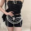 Fashionable Imitation Pearls Flower Waist Chain Belt Imitation Pearls Texture Perfect for Enhancing Party Outfits