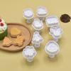 Christmas 3D Cookie Cake Plunger Cutter Santa Claus Snowman Elk Cookie Stamp for Biscuits Fondant Sugarcraft Decor Baking Tools