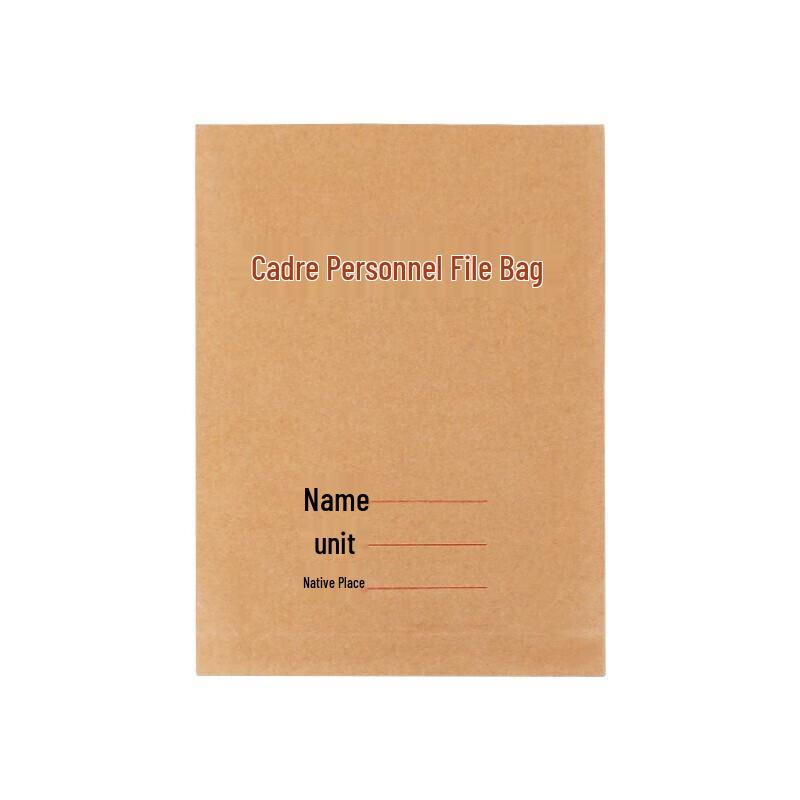 Homeglen A4 Kraft Paper Personnel File Bag