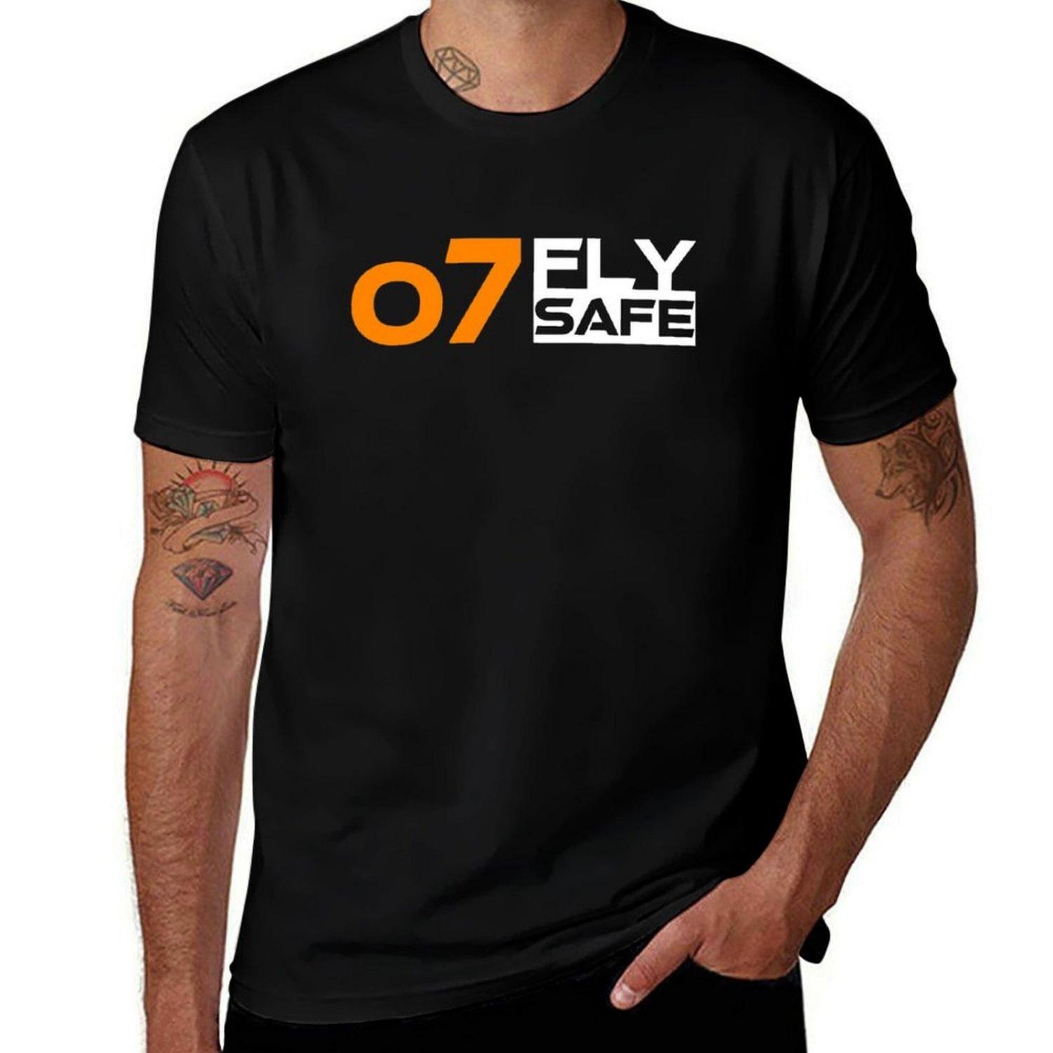 

Elite_ Dangerous - Fly Safe T-Shirt Graphic Shirts Basketball Graphic Tees T Shirts for Men Pack XXXXXL